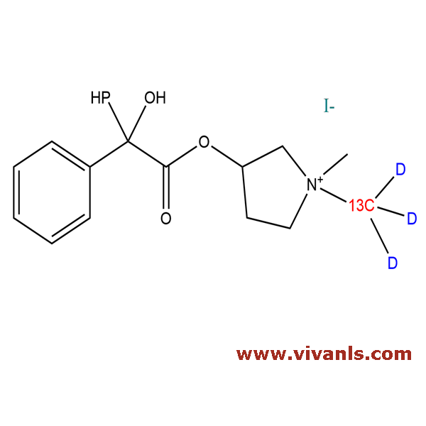 Stable Isotope Labeled Compounds-Glycopyrronium iodide 13C2D3-1663571842.png